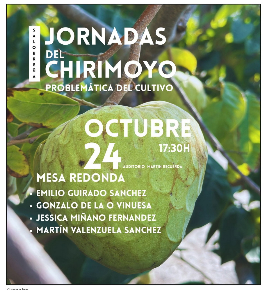 Salobreña acogerá el viernes 24 una jornada técnica dedicada al cultivo del chirimoyo